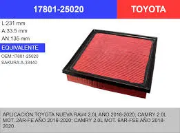 CA 12377 FILTRO DE AIRE